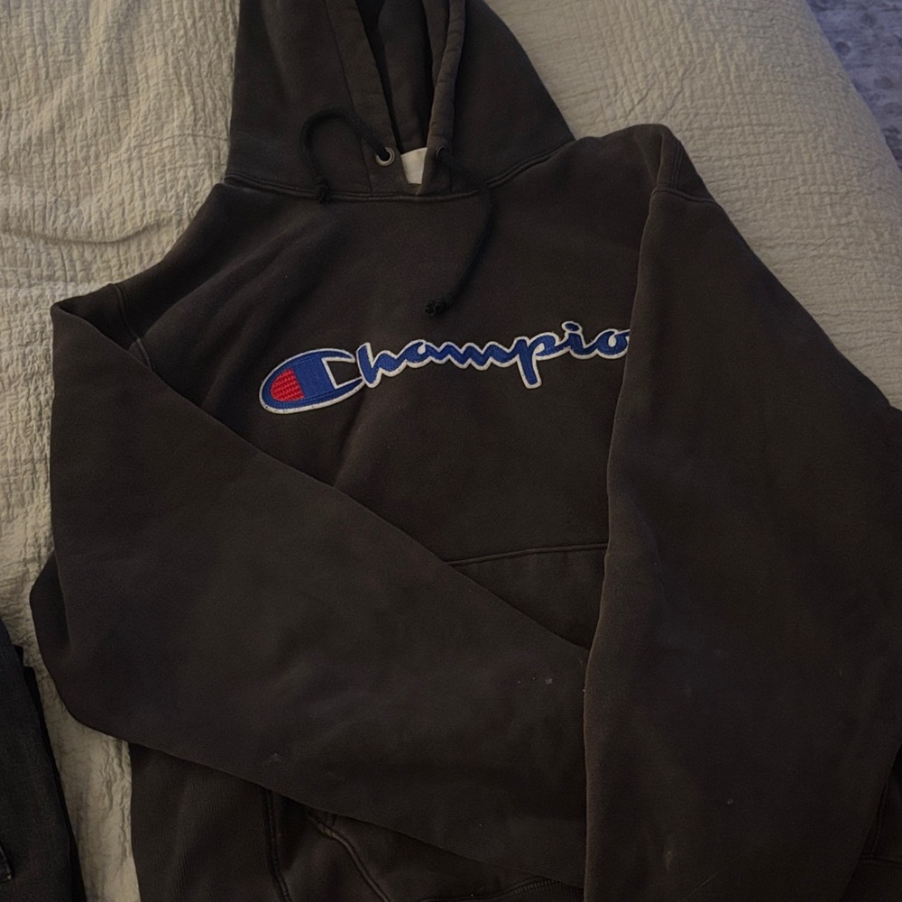 Champion Black Reverse Weave Hoodie
